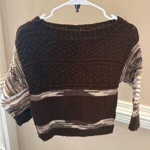 Chunky Knit Brown Sweater